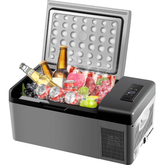 Car 15L Portable Refrigerator Freezer Dual Storage Zone Camping Freezer -4℉~50℉ 12 Volt Fridge Freezer