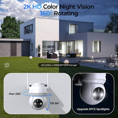 2K 3MP 5MP WiFi Camara De Seguridad Battery Solar Security Cameras Wireless Outdoor with Alexa