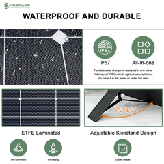 US Warehouse Foldable Solar Panels 200w Folding Solar Charging Photovoltaic Panel Portable Outdoor Foldable Fast Delivery