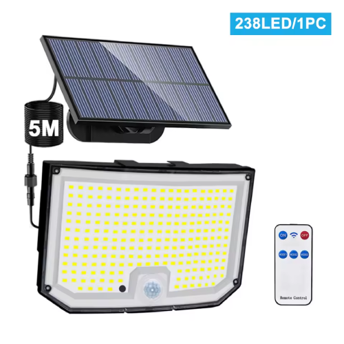 Solar Lights Outdoor with Motion Sensor 234/268LED Solar Flood Lights Waterproof Solar Powered Security Spot Lights Porch Patio