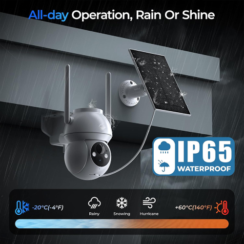 2K 3MP 5MP WiFi Camara De Seguridad Battery Solar Security Cameras Wireless Outdoor with Alexa