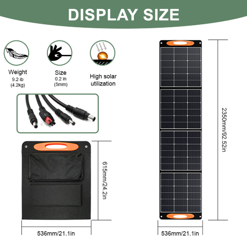 US Warehouse Foldable Solar Panels 200w Folding Solar Charging Photovoltaic Panel Portable Outdoor Foldable Fast Delivery