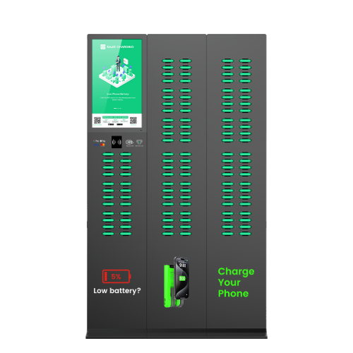 120 Slot Phone Portable Shared Charger Power Banks Power Station with Embedded POS Share Power Bank Docking Rental Station Kiosk
