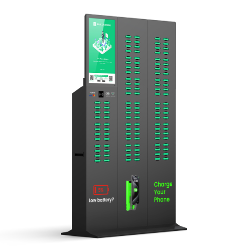 120 Slot Phone Portable Shared Charger Power Banks Power Station with Embedded POS Share Power Bank Docking Rental Station Kiosk