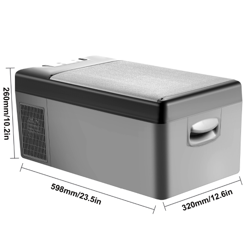 Car 15L Portable Refrigerator Freezer Dual Storage Zone Camping Freezer -4℉~50℉ 12 Volt Fridge Freezer